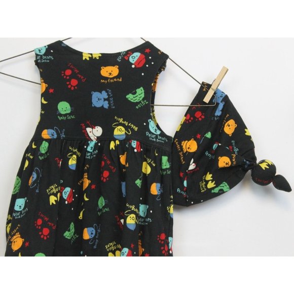 VTG NWT The Limited 3 pc Girls Baby Dress Diaper Cover Hat Bear Penguin Snowman - Picture 7 of 12